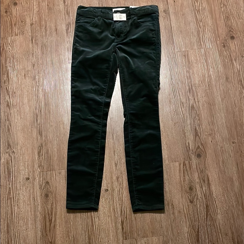 Black Women's Skinny Velvet Pants